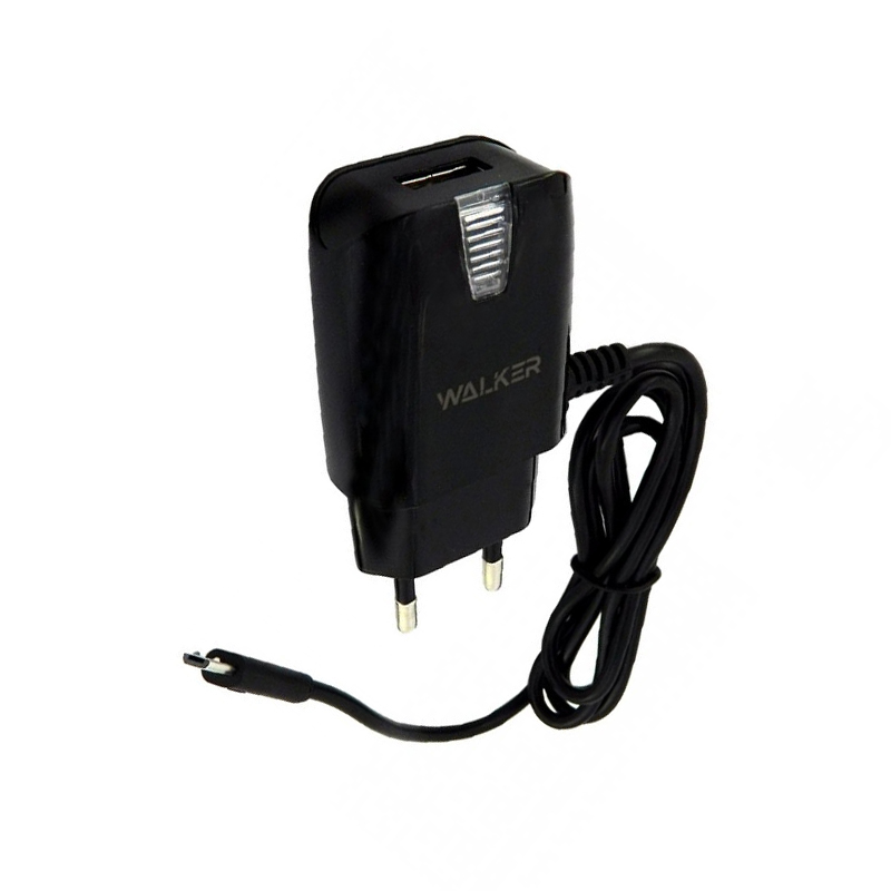 Зарядний пристрій microUSB Walker WH-22 1 USB 2000 mA black