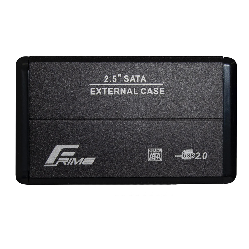 Зовнішня кишеня Frime SATA SSD 2.5", USB 2.0, metal, black (FHE20.25U20)