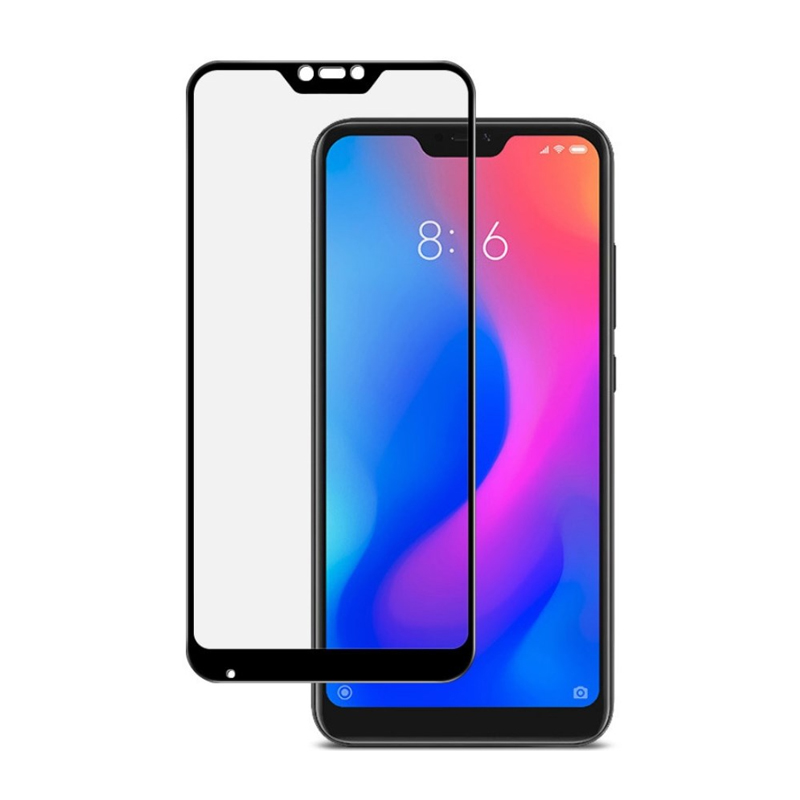 Захисне скло Glass Xiaomi Redmi 6 Pro, Mi A2 Lite 9D black