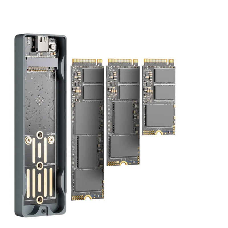Зовнішня кишеня M.2 NVMe UnionSine USB 3.1 10 Гбит/с PCIe M/B+M Key M.2