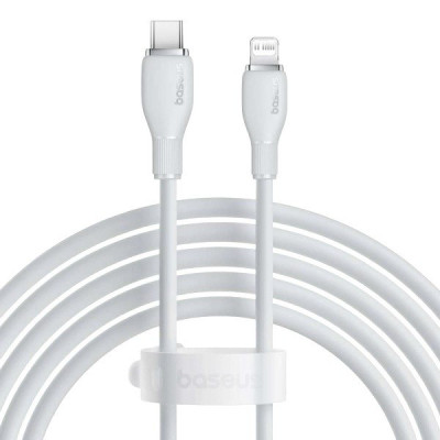 USB кабель Baseus Type-C to Lightning P10355701221-00, 20W, white, 1.2m USB кабель Baseus Type-C to Lightning P10355701221-00, 20W, white, 1.2m