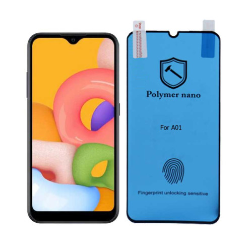 Захисне скло Glass Samsung A01, A015, M01 Polymer Nano black Захисне скло Glass Samsung A01, A015, M01 Polymer Nano black
