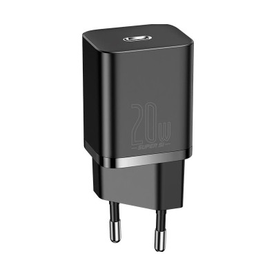 Зарядний пристрій Baseus 1C Type-C 20W black (CCSUP-B01) Зарядний пристрій Baseus 1C Type-C 20W black (CCSUP-B01)