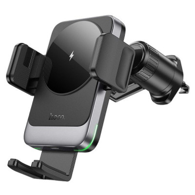 Автотримач Hoco HW13 Wireless Car 15W в дефлектор black Автотримач Hoco HW13 Wireless Car 15W в дефлектор black