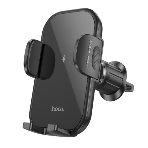 Автотримач Hoco HW4 бездротовою зарядкою 15W, в дефлектор black Автотримач Hoco HW4 бездротовою зарядкою 15W, в дефлектор black