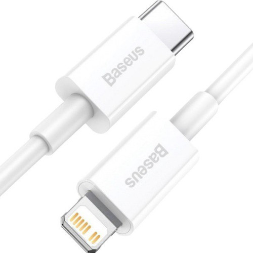 USB кабель Baseus Type-C to Lightning CATLYS-C02 white 2m USB кабель Baseus Type-C to Lightning CATLYS-C02 white 2m