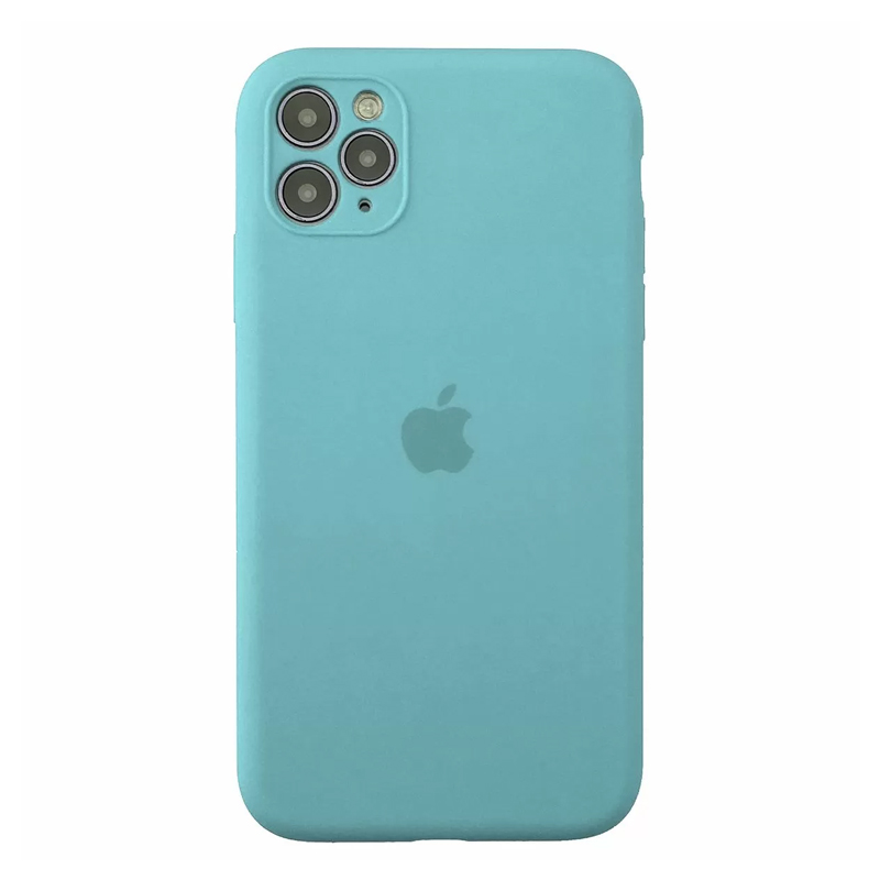 Накладка Original Silicone Case iPhone 11 Pro Max mint Close Camera