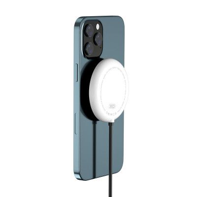 Бездротовий зарядний пристрій XO CX006 Fast Charger 15W white-black