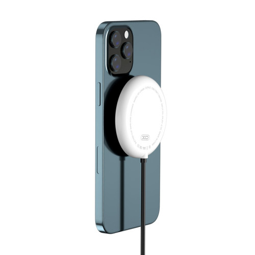 Бездротовий зарядний пристрій XO CX006 Fast Charger 15W white-black