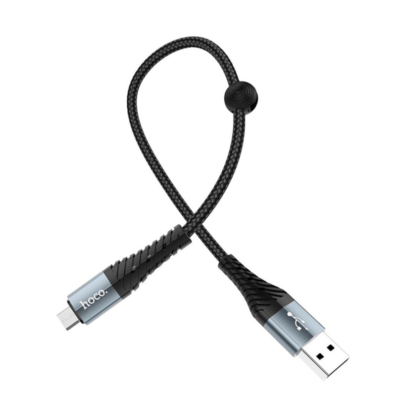 USB кабель Hoco X38 Cool microUSB black 0.25m