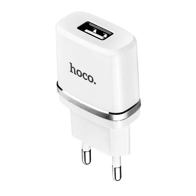 Зарядний пристрій Hoco C11 1 USB 1000 mA white