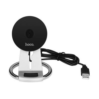 Бездротовий зарядний пристрій Hoco CW5 1.5A silver