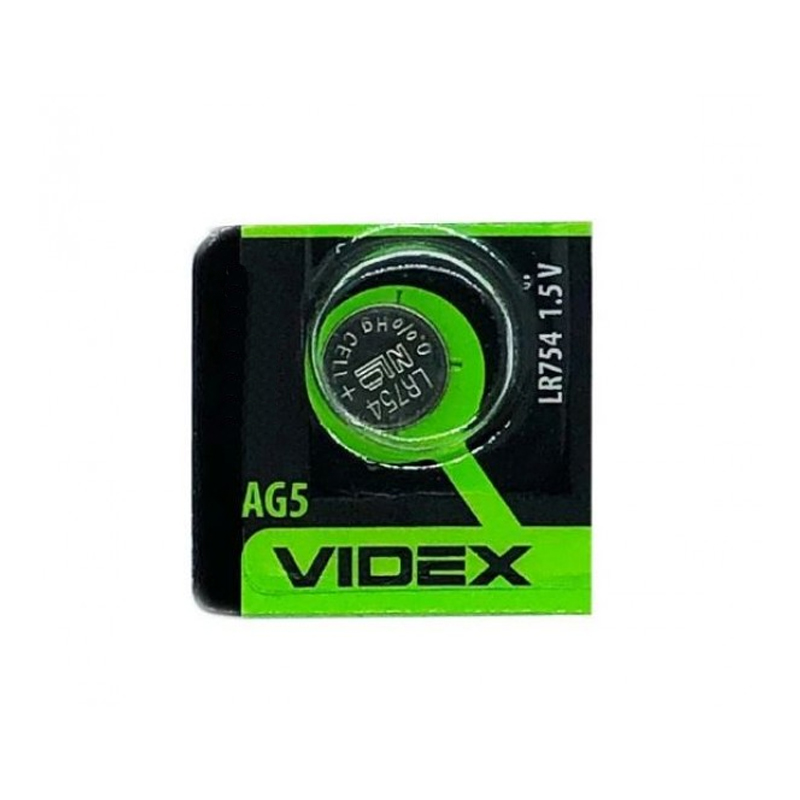 Батарейка Videx AG5 LR754 1.5V 1шт