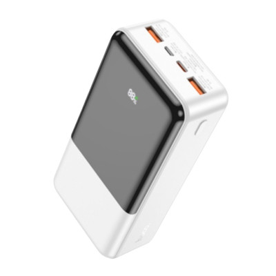 Зовнішній акумулятор Hoco J108B QC3.0, 22.W LCD 30000 mAh white Зовнішній акумулятор Hoco J108B QC3.0, 22.W LCD 30000 mAh white
