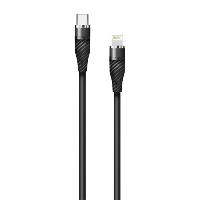 USB кабель Walker C735 Type-C to Lightning black