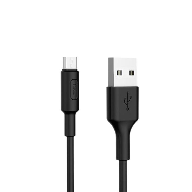 USB кабель Hoco X25 Soarer microUSB black