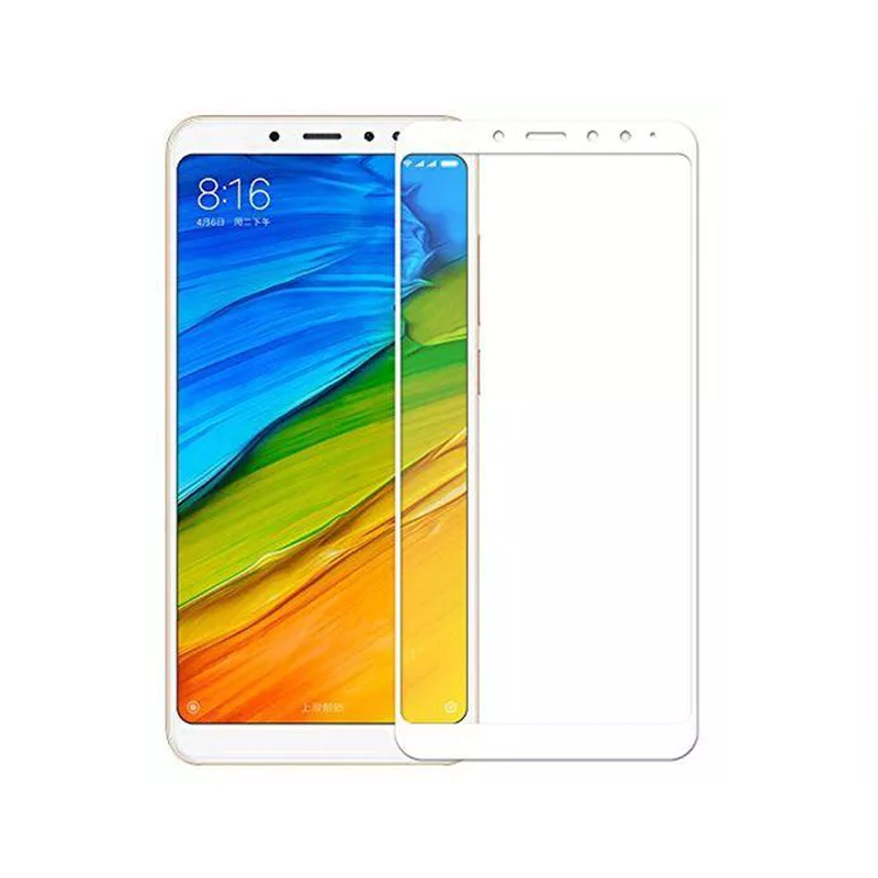 Захисне скло Glass Xiaomi Redmi Note 5, 5 Pro Full Glue white