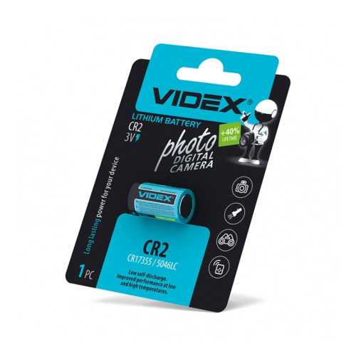 Батарейка Videx CR2 Lithium 3V 1шт Батарейка Videx CR2 Lithium 3V 1шт