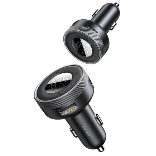 FM трансмітер Bluetooth Baseus CCLH-01 black FM трансмітер Bluetooth Baseus CCLH-01 black