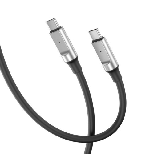 USB кабель XO NB-Q252B 60W Type-C to Type-C black