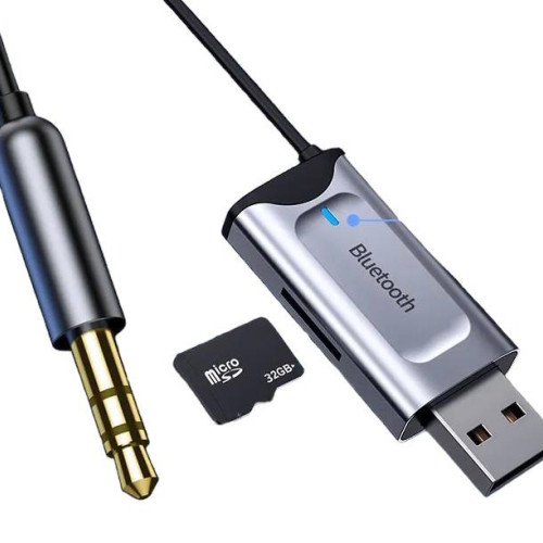 Автомобільний Bluetooth адаптер Y1Pro + microCD audio wireless black Автомобільний Bluetooth адаптер Y1Pro + microCD audio wireless black