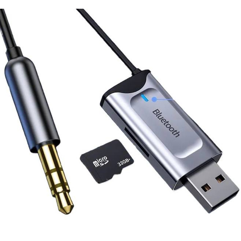 Автомобільний Bluetooth адаптер Y1Pro + microCD audio wireless black