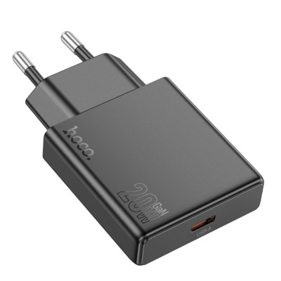 Зарядний пристрій Hoco N37 USB-C  PD 20W black Зарядний пристрій Hoco N37 USB-C  PD 20W black