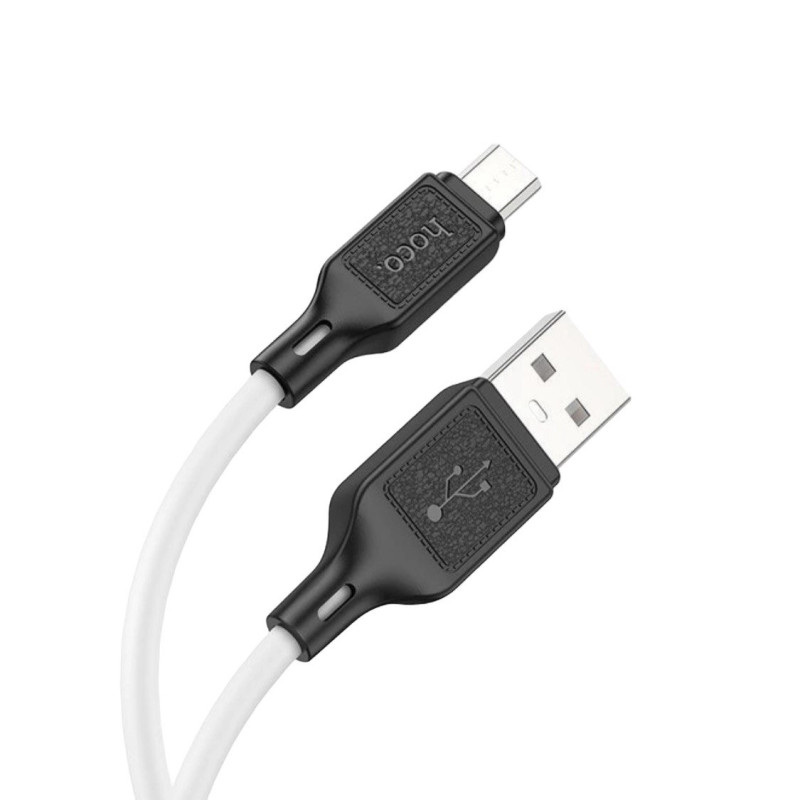 USB кабель Hoco X90 microUSB white