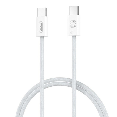 USB кабель XO NB-Q273 PD 60W Type-C to Type-C white