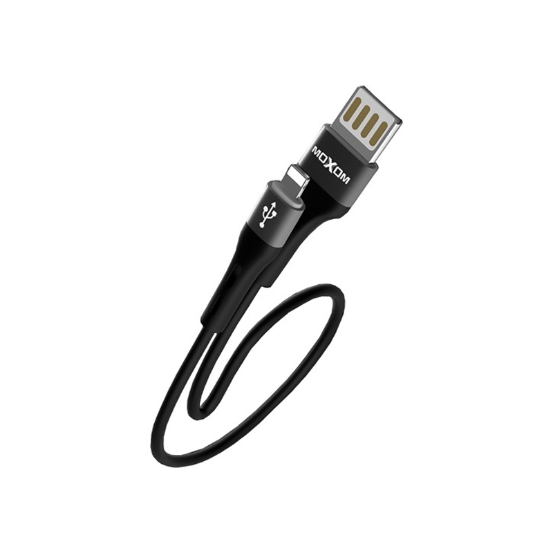 USB кабель Moxom MX-CB07 Lightning 20 см black