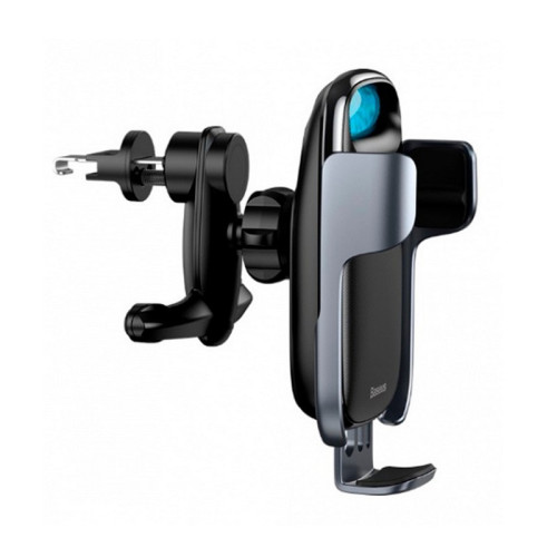 Автотримач з бездротовим зарядним Baseus Milky Way Bracket Holder black (WXHW02-01)