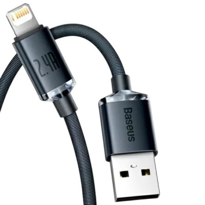 USB кабель Baseus Lightning CCAJY000001 black 1.2m USB кабель Baseus Lightning CCAJY000001 black 1.2m