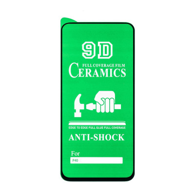 Захисне скло Glass Huawei P40 Ceramic black Захисне скло Glass Huawei P40 Ceramic black