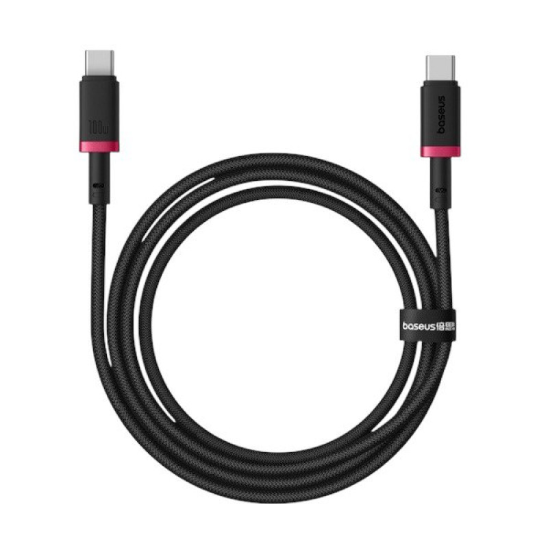 USB кабель Baseus Type-C to Type-C P10377803U01-01 black red USB кабель Baseus Type-C to Type-C P10377803U01-01 black red