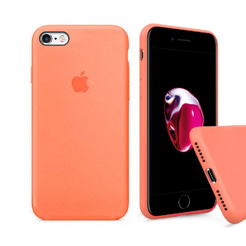 Накладка Original Silicone Case iPhone 6, 6S papaya