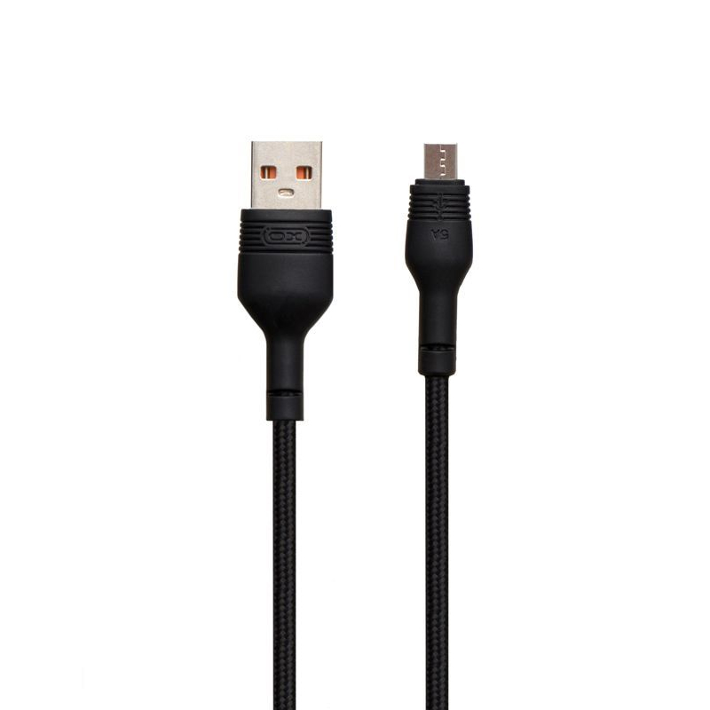 USB кабель XO NB55 5A Fast Charge microUSB black