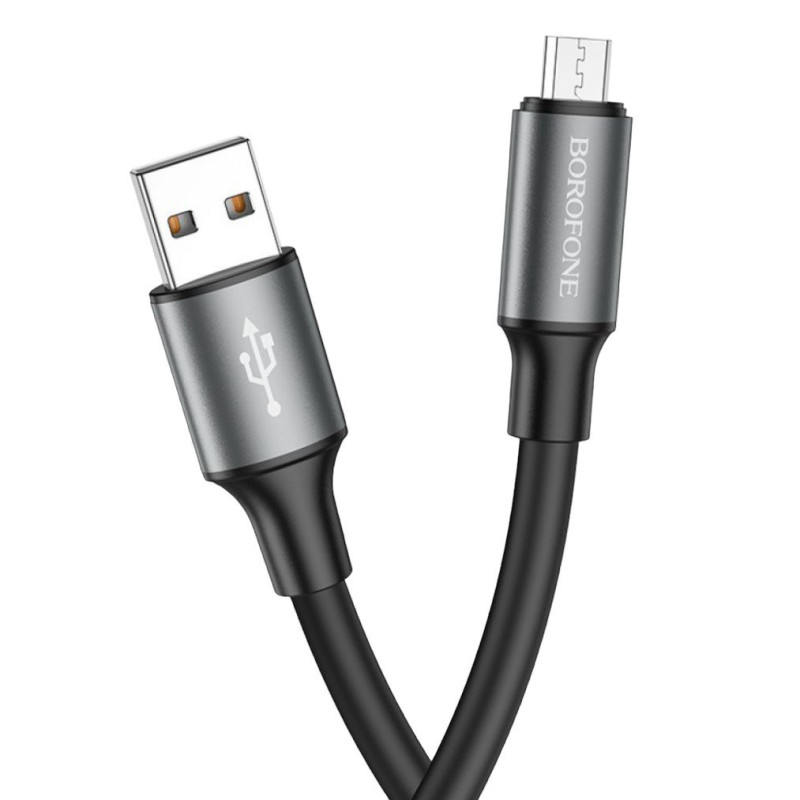 USB кабель Borofone BX82 microUSB black
