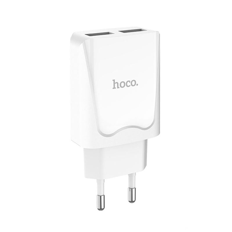 Зарядний пристрій Hoco C52A 2 USB 2100 mA white