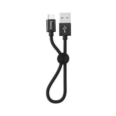 USB кабель Hoco X35 Premium microUSB 25 см black USB кабель Hoco X35 Premium microUSB 25 см black