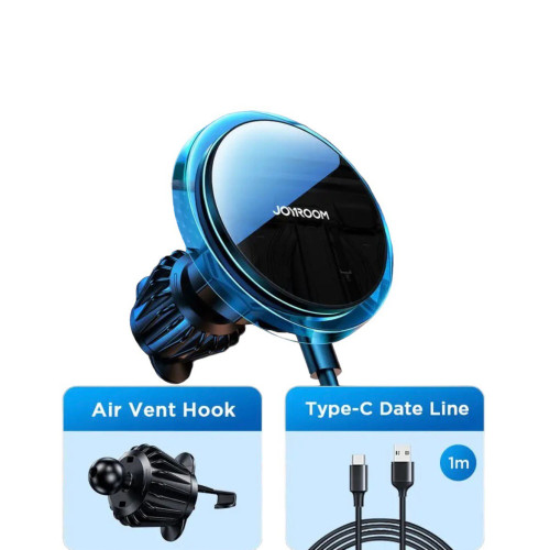 Автотримач Joyroom JR-ZS291 Magnetic Wireless Car MagSafe 15W в дефлектор black Автотримач Joyroom JR-ZS291 Magnetic Wireless Car MagSafe 15W в дефлектор black