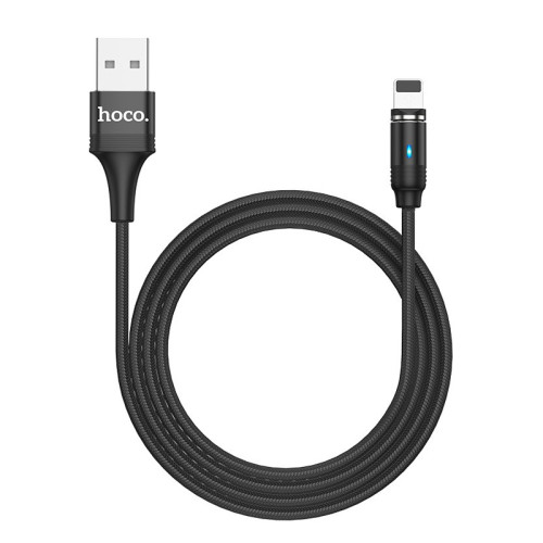 USB кабель Hoco U76 Fresh magnetic Lightning black USB кабель Hoco U76 Fresh magnetic Lightning black