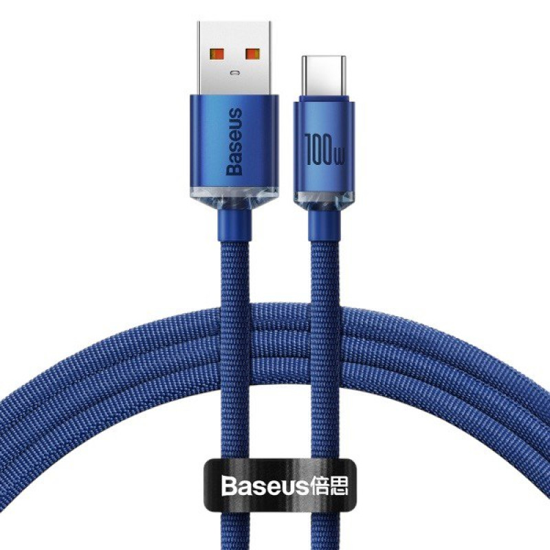 USB кабель Baseus Type-C CAJY000403 100W blue