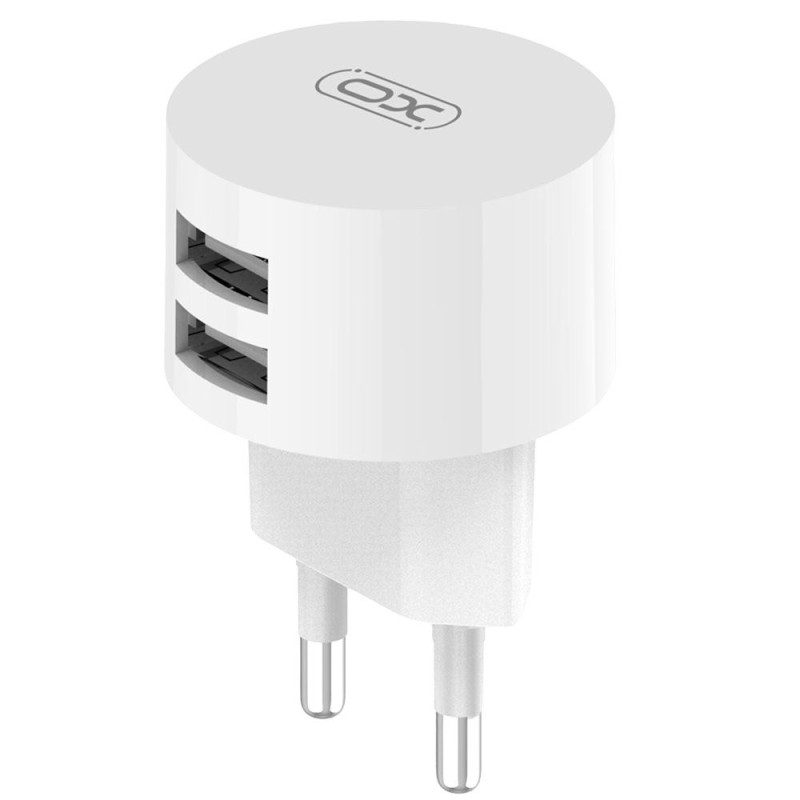 Зарядний пристрій XO L62 2 USB 2400 mA white