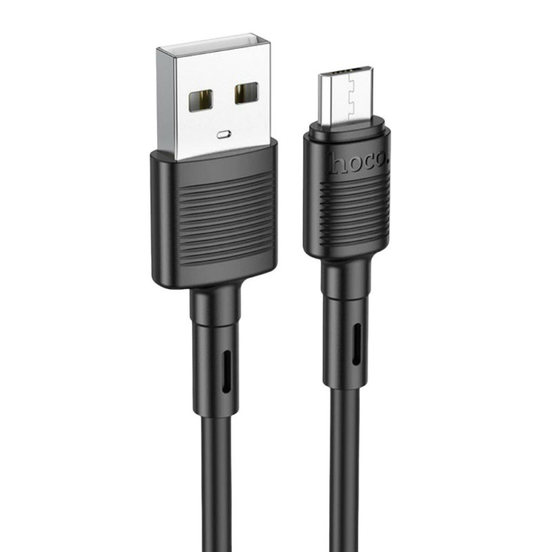 USB кабель Hoco X83 microUSB black