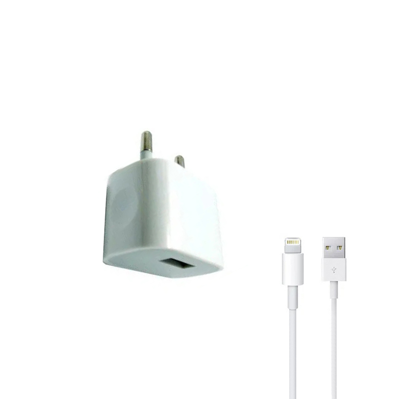 Зарядний пристрій з кабелем Lightning Ivon AD-13 1 USB 1500 mA white
