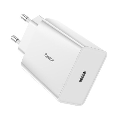 Зарядний пристрій Baseus 1 Type-C 18W white (CCFS-X02) Зарядний пристрій Baseus 1 Type-C 18W white (CCFS-X02)