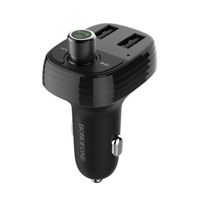 FM трансмітер Bluetooth Borofone BC16 black FM трансмітер Bluetooth Borofone BC16 black
