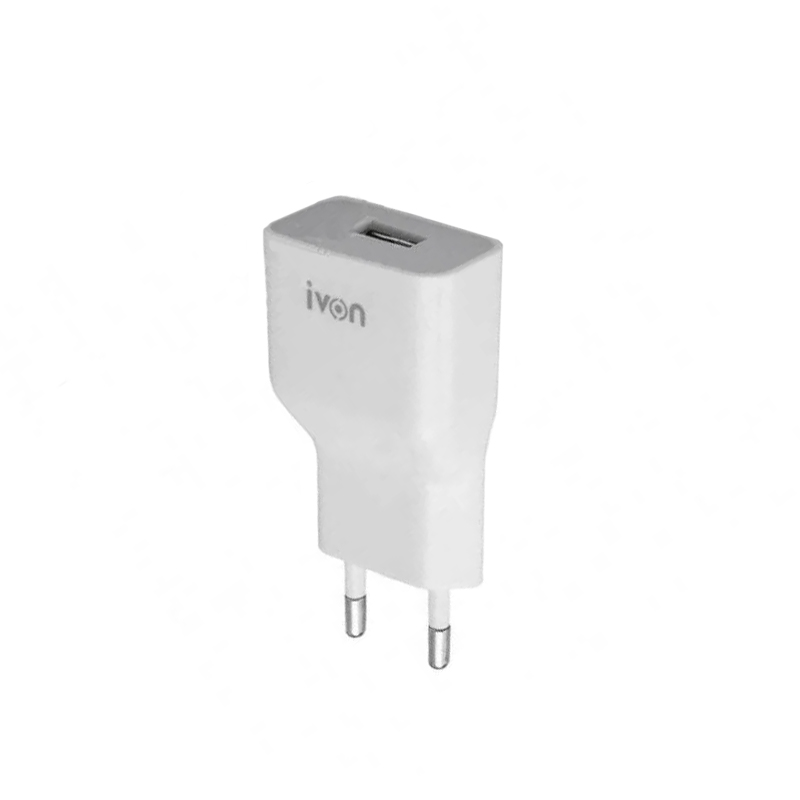 Зарядний пристрій Ivon AD-19 1 USB 2000 mA QC 2.0 white