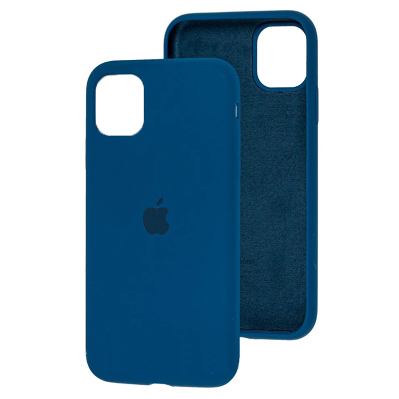 Накладка Original Silicone Case iPhone 12 Pro Max blue cobalt