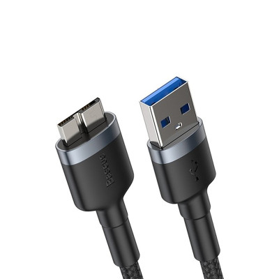 USB кабель Baseus Cafule USB3.0 на Micro-B 1 метр dark grey (CADKLF-D0G) USB кабель Baseus Cafule USB3.0 на Micro-B 1 метр dark grey (CADKLF-D0G)